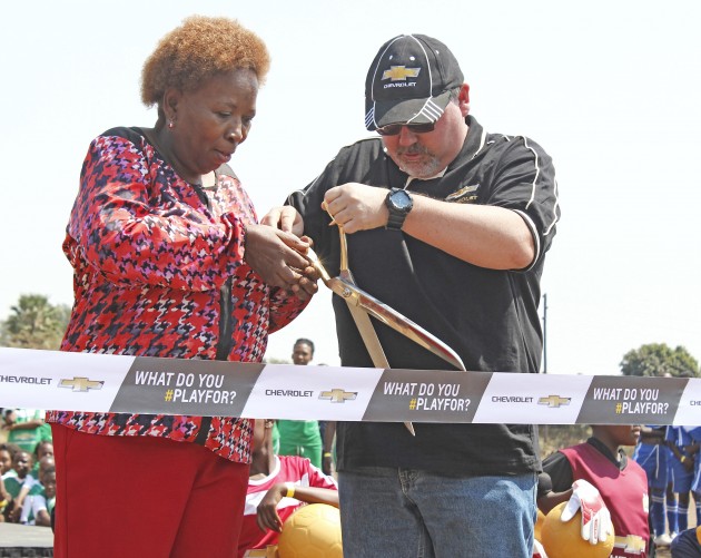 Chevy Rebuilds Football Pitch for South African School