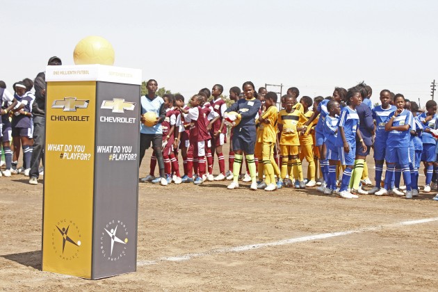 Chevy Rebuilds Football Pitch for South African School