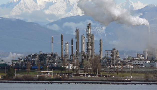 An oil refinery in Washington state