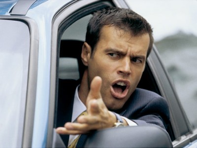 EXASPERATED MAN IN HIS CAR   Original Filename: 10135102.jpg