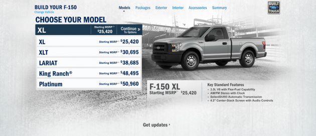 2015 F-150 configurator 