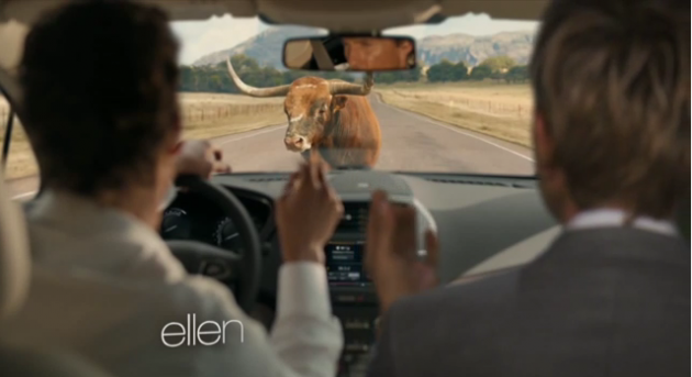 Ellen spoofs McConaughey Lincoln ad