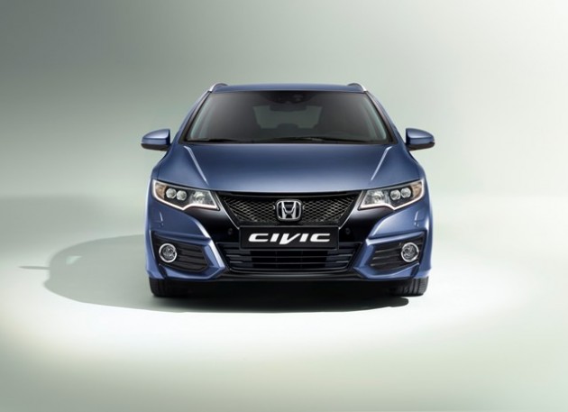 The Honda Civic Tourer, one of three models that will be equipped with Honda Connect next year in Europe