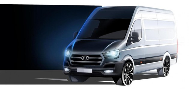 Hyundai H350 Image Van Sketch