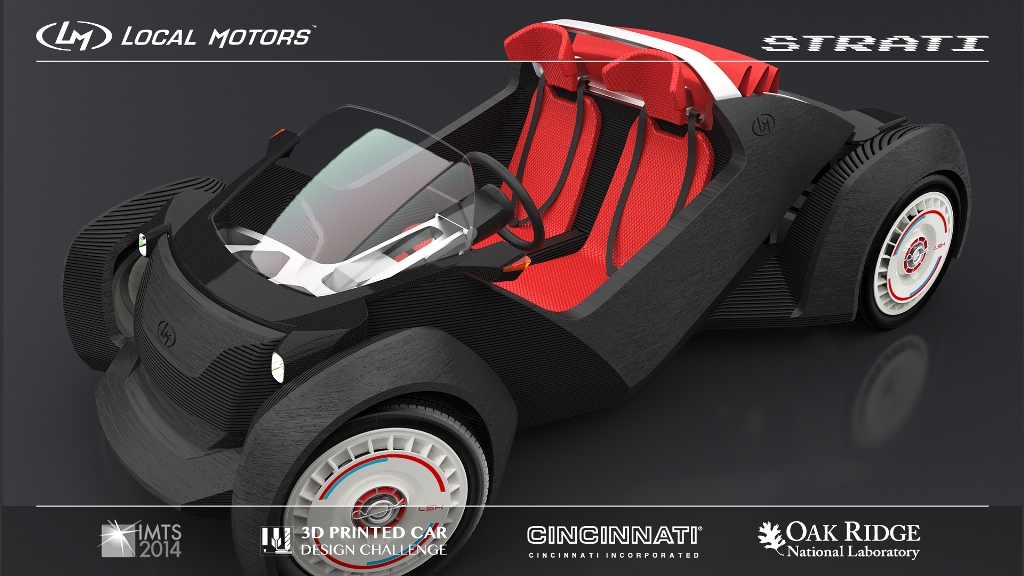 Video Update See The First 3d Printed Car Local Motors Strati The