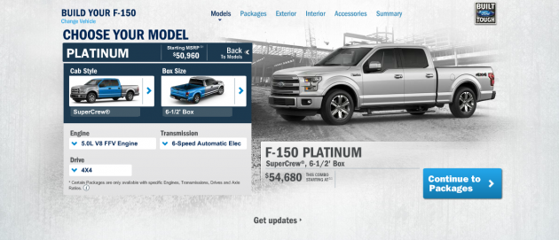 2015 F-150 configurator 