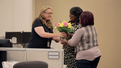 Cynthia with other Honda employees