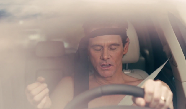 Jim Carrey parodies McConaughey Lincoln ads