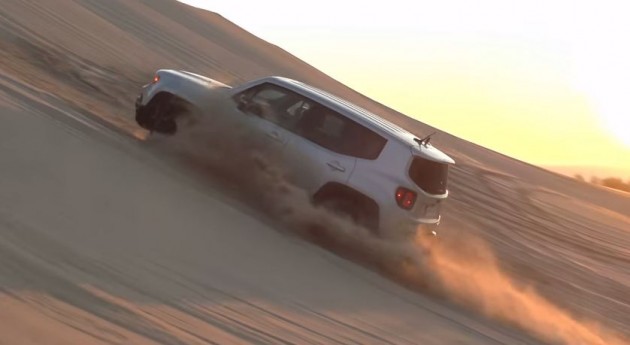 Check out the 2015 Jeep Renegade Trailhawk at the Silver Lake Sand Dunes.