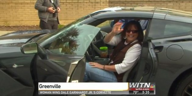 Wendy Smith won Dale Earnhardt Jr.’s 2014 Corvette Stingray.