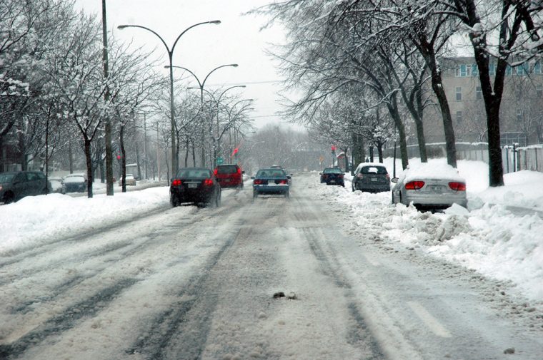 Winter Driving myths snow cold icy road outdoors