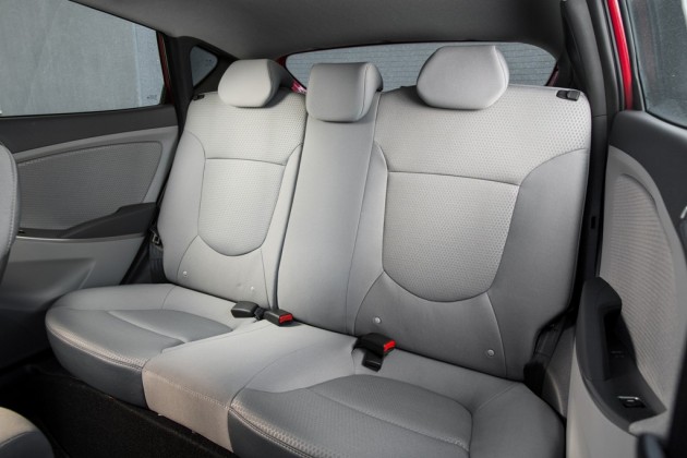 2015 Hyundai Accent Overview seats back grey interior