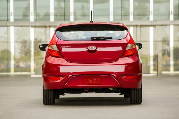 2015 Hyundai Accent Overview Red rear exterior