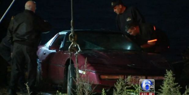 Man Drives His Wife’s Corvette into a River