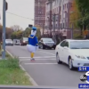 Cop dressed as Donald Duck