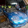 The "Blue Devil" is the first restored sinkhole Corvette.