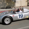 Jerry Seinfeld and Kevin Hart driving around in a classic Porsche 718