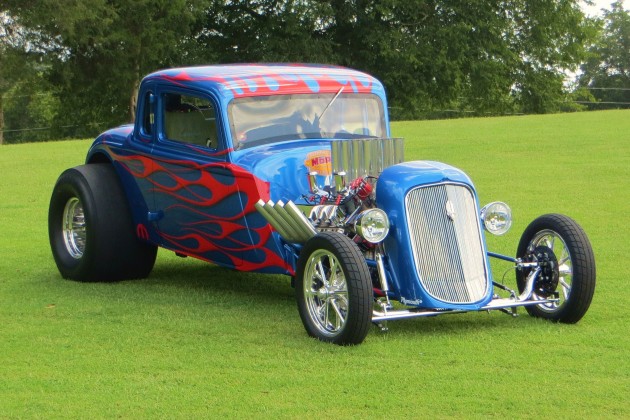 Roger Davis' 1934 Plymouth PF 5-Window Coupe, the fourth and final Top Eliminator HEMI Heritage winner