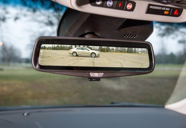 Cadillac’s streaming video rearview mirror