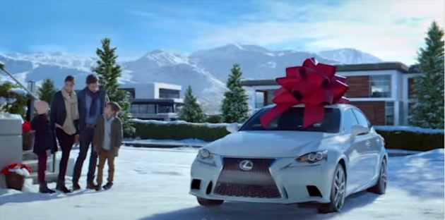 like big bows on cars check out the lexus december to remember ads the news wheel lexus december to remember ads