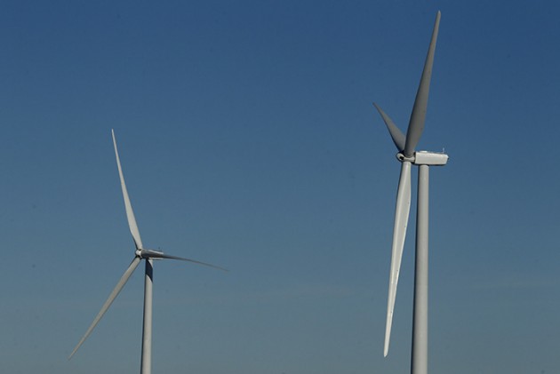 A Honda manufacturing plant in Brazil will soon be powered by wind turbines, like the ones here, which are currently in use at an Ohio plant