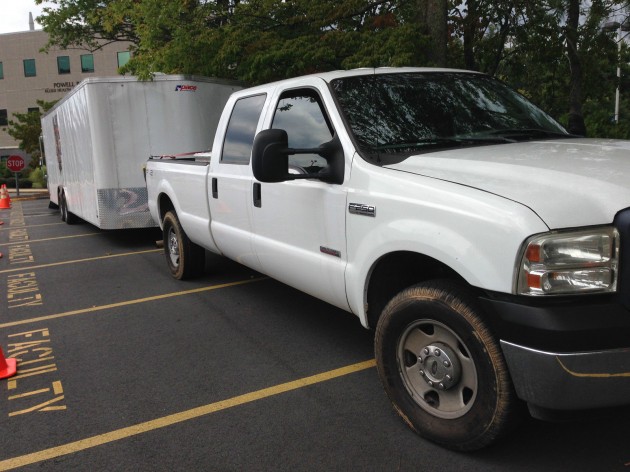 gaming trailer with Ford F-250