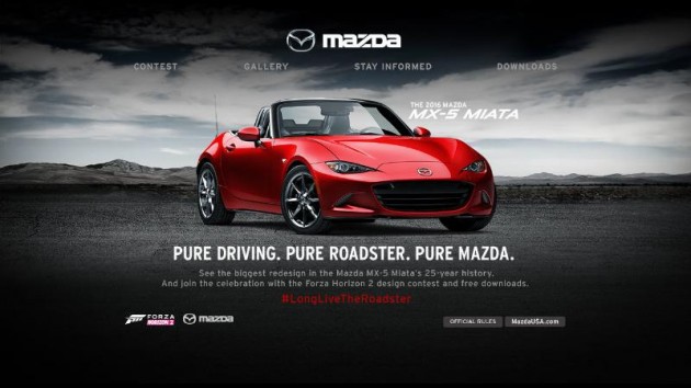 Mazda MX-5 and Xbox Contest Miata on Forza Horizon 2