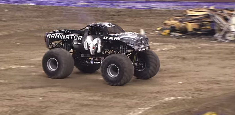 The Raminator monster truck broke the record for “Fastest Speed for a Monster Truck” today.