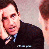 michael scott gif i'll kill you