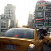Mitsubishi Crashes Into Cab