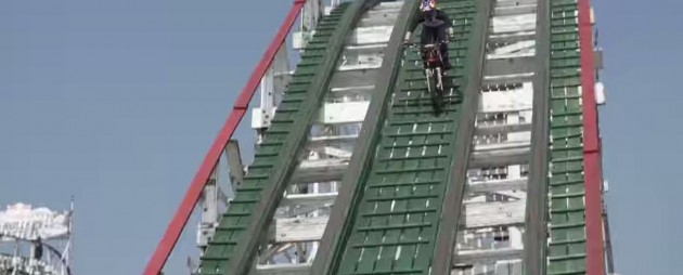 motorcycle on a roller coaster