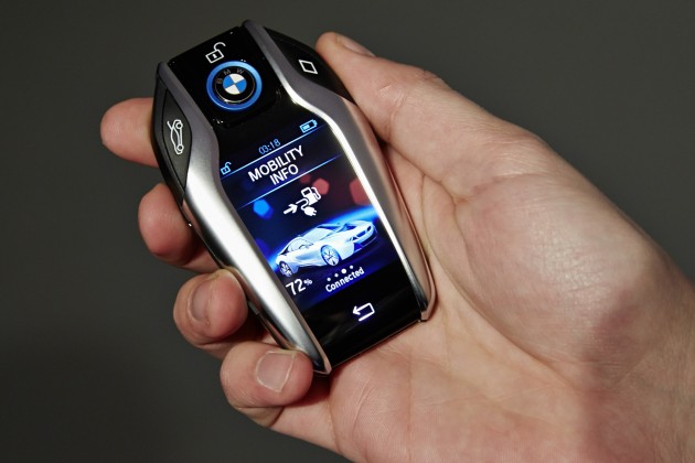 BMW's Connected Technology key fob with display