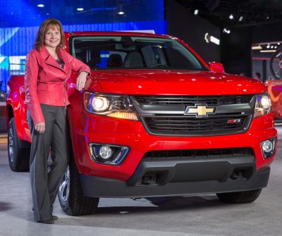 GM CEO Mary Barra and the 2015 Colorado