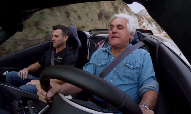 Jay Leno gets pulled over by police in the latest episode of Jay Leno's Garage