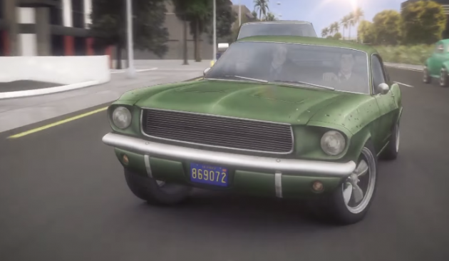 Archer and Conan evade Russian mobsters in a classic Mustang