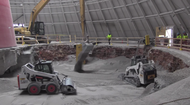 Still from the most recent National Corvette Museum sinkhole video update
