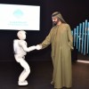 Honda ASIMO shakes hands with His Highness Sheikh Mohammed Bin Rashid Al Maktoum