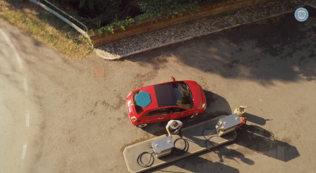 Still from the Fiat Super Bowl commercial for the 2016 500X