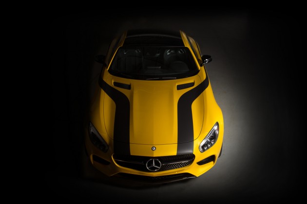 The 2016 Mercedes-AMG GT S and the Cigarette Racing 50 Marauder GT S Concept