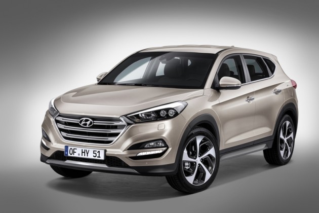 Revamped 2016 Hyundai Tucson Debut in Berlin front view official