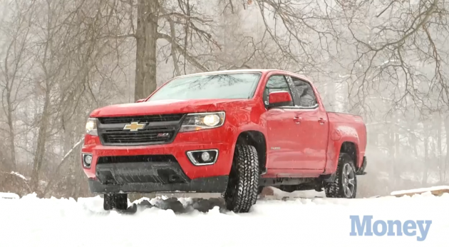 A 2015 Chevy Colorado Z71 braves the snow in upstate New York