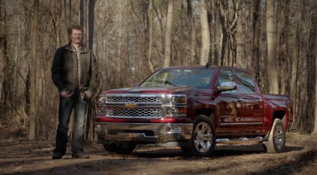 Dale Earnhardt Jr. and his 2015 Chevy Silverado 1500 star in a new ad