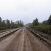 Unpaved portion of the Trans-Siberian Highway in Russia