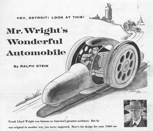 Frank Lloyd Wright penis car