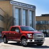 A brand-new 2015 F-150 outside of Kansas City Assembly Plant