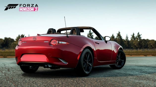 2016 Mazda MX-5 Miata Download car pack on Forza Horizon 2 for free rear red