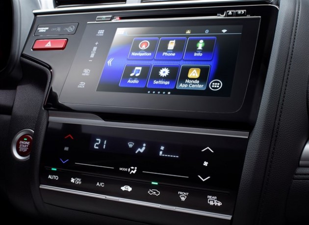 The Jazz hatchback's new seven-inch touchscreen