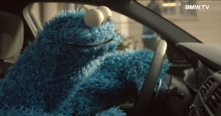 Cookie Monster Drives BMW 1 Series commercial