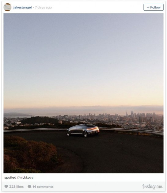 The Mercedes F015 self-driving car on the streets of San Francisco