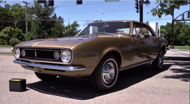 The recently restored first Camaro ever built